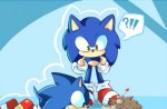 Three Sonic's!? Wait, He's not blue...