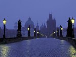 Prague At Dusk.