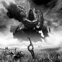Xenoblade Chronicles - black-and-white