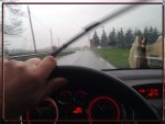 Driving under the rain