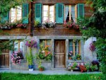 Wonderful Old Home Brightened by Flowers