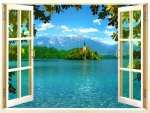 Window to beautiful island
