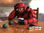 Master Chief Drinking Coffee