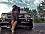 Range Rover sexy Babe