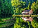 House on the lake shore