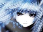 Anime girl - blue hair