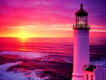 Lighthouse at sunset