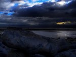 Dark Rocky Beach