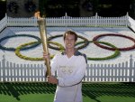 Andy Murray with torch @ 2012 Olympics
