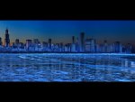 CHICAGO AT NIGHT PANORAMA