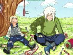 Minato and Jiraya