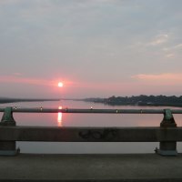 Sunset over Folly River