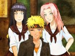 Naruto, Hinata and Sakura