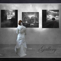 GALLERY OR PICTURES AT AN EXHIBITION