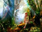 ANIME GIRL in FOREST