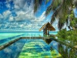 Pool in Maldives