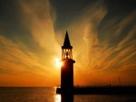 Lighthouse Horizon Sunset