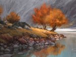 Autumn Lake Art