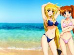 Bikini Fate and Nanoha