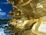 Painted Cliffs In Tasmania,Australia