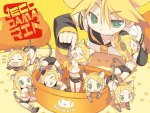 Len plays with Chibi Neko Rins