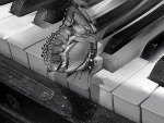 Piano and butterfly