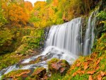 Autumn waterfall