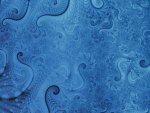 Blue Swirling Fractal 