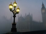 London in fog