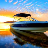 BOAT at SUNSET