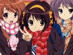 Haruhi, Mikuru And Yuki