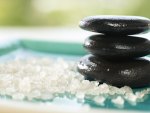 Black zen stones