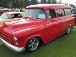 GMC 1959 red Suburban model