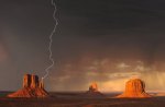 Lightning over the Desert