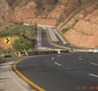 Motorway through Salt Range Pakistan
