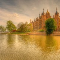 amazing golden castle hdr