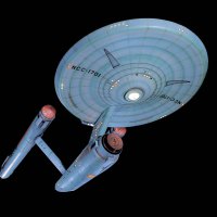 Starship Enterprise 1960s studio model at Smithsonian Air and Space Museum