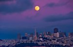 Moon over San Francisco