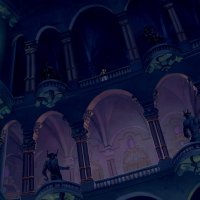 Belle searches the castle for her father