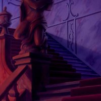 Stairs to the west wing