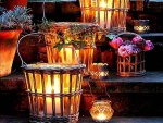 WICKER LANTERNS
