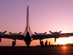 B17 Flying Fortress at dusk