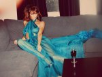 Helena Christensen - lady in blue