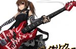 Gothic Guitar Girl smoking