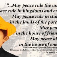 May peace prevail in universe