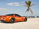 Corvette a la plage