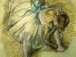 Edgar Degas - Dancer Adjusting her Shoe