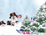 Snowman Playing