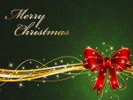 Merry Christmas Tied with a Bow