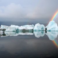 Rainbow on Iceberg